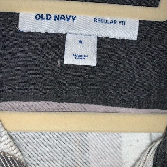 Old Navy Men's Size XL Regular  Fit Button Plaid Flannel Long Sleeve Shirt - Picture 3 of 6